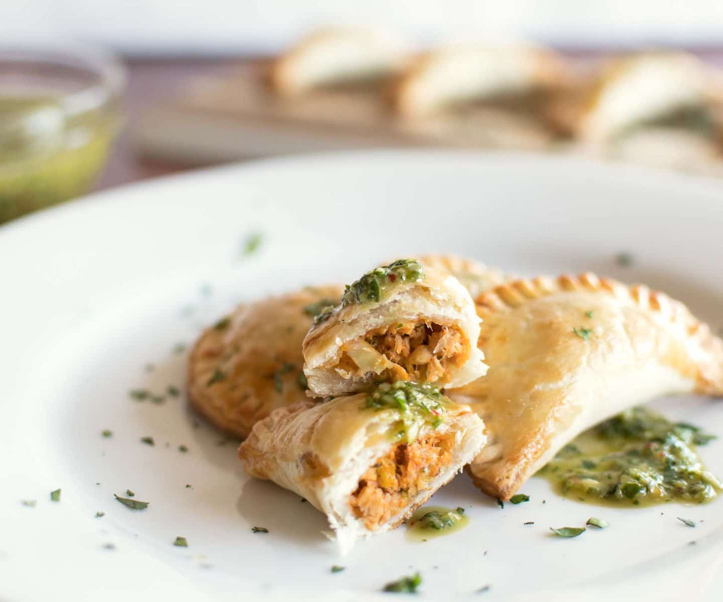 Salmon Empanadas with Chimichurri Sauce | Chicken of the Sea Business & Foodservice