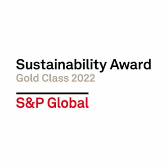 S& P Global Sustainability Award Logo