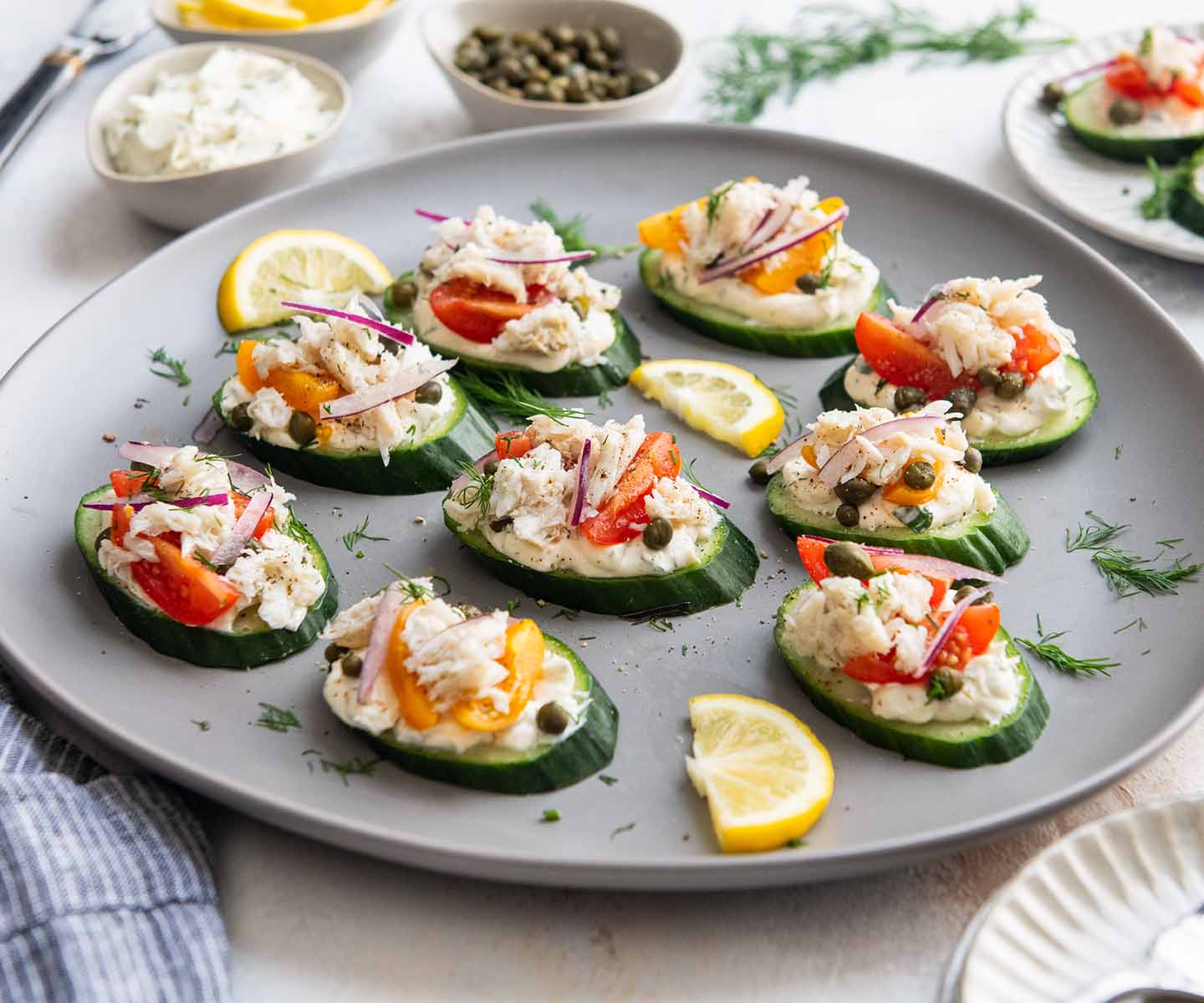 CrabCucumber Canapé Appetizers Chicken of the Sea Business & Foodservice